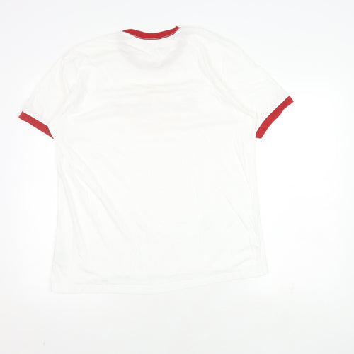 Hard Rock Cafe White Men's Medium Cotton T-Shirt