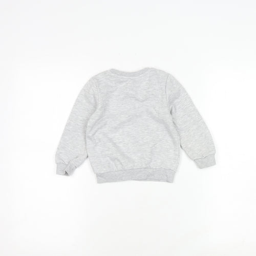 Disney Boys Grey Mickey Mouse Christmas Sweatshirt 8-9 Years
