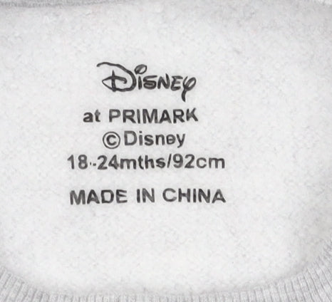 Disney Boys Grey Mickey Mouse Christmas Sweatshirt 8-9 Years