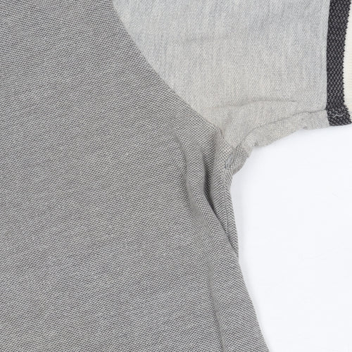 VOI Jeans Co. Men's Grey XL Polo Shirt with Logo Accents