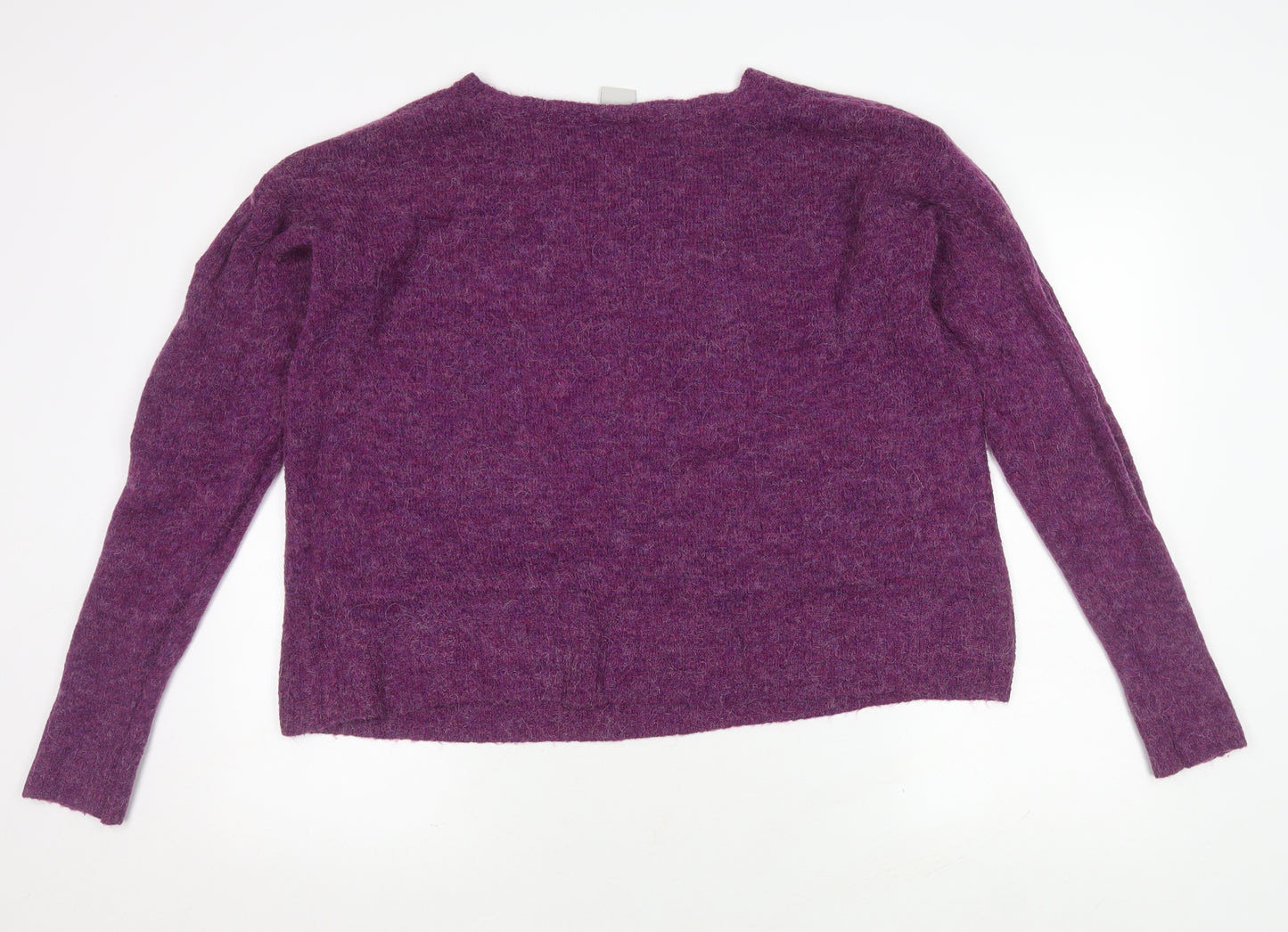 ICHI Women's Purple XL Knitted Pullover Jumper