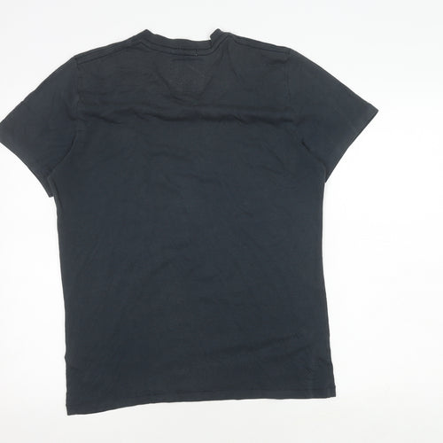 Abercrombie & Fitch Men's Black V-Neck T-Shirt M