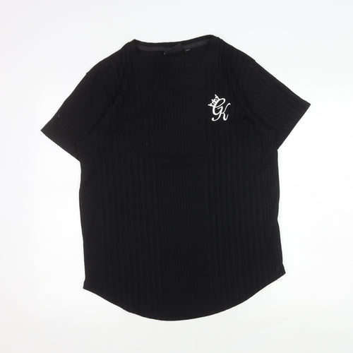 Gym King Men's Black XL Striped T-Shirt