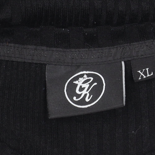 Gym King Men's Black XL Striped T-Shirt