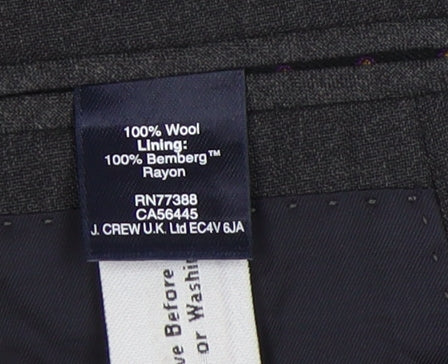 J. Crew Men's Black Wool Blazer - Size 40R