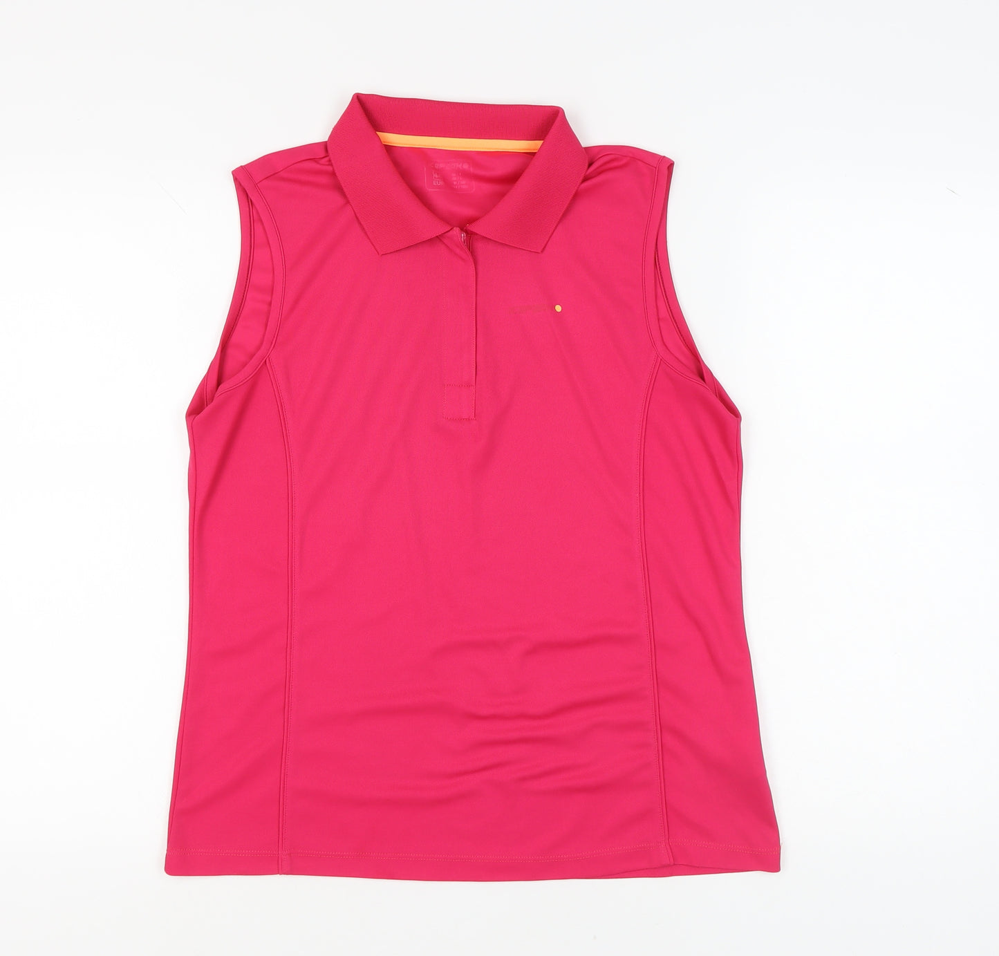 Icepeak Women's Pink Sleeveless Polo Shirt Size 14