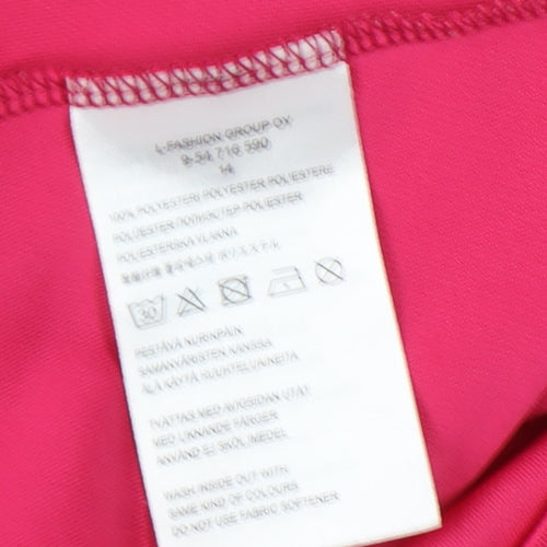 Icepeak Women's Pink Sleeveless Polo Shirt Size 14