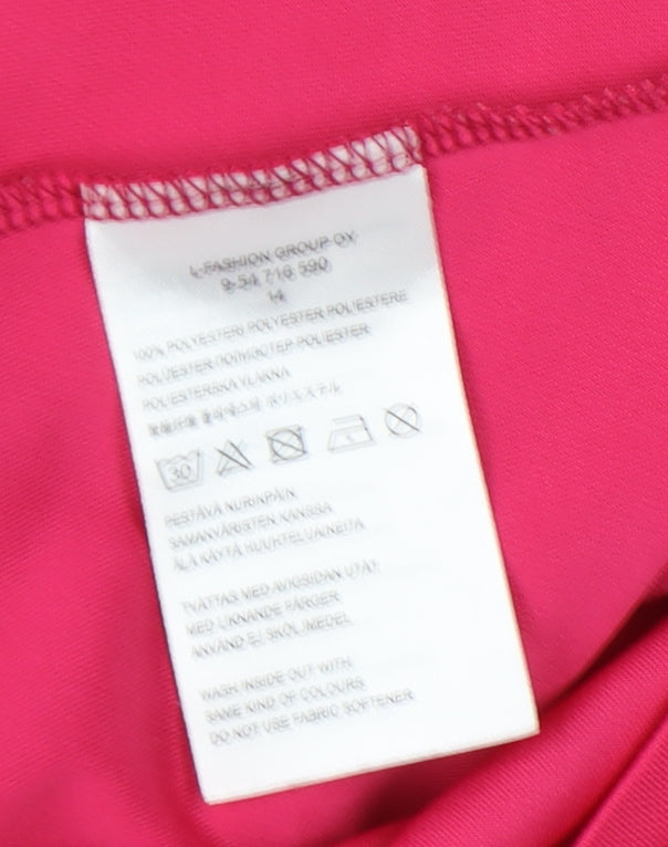 Icepeak Women's Pink Sleeveless Polo Shirt Size 14