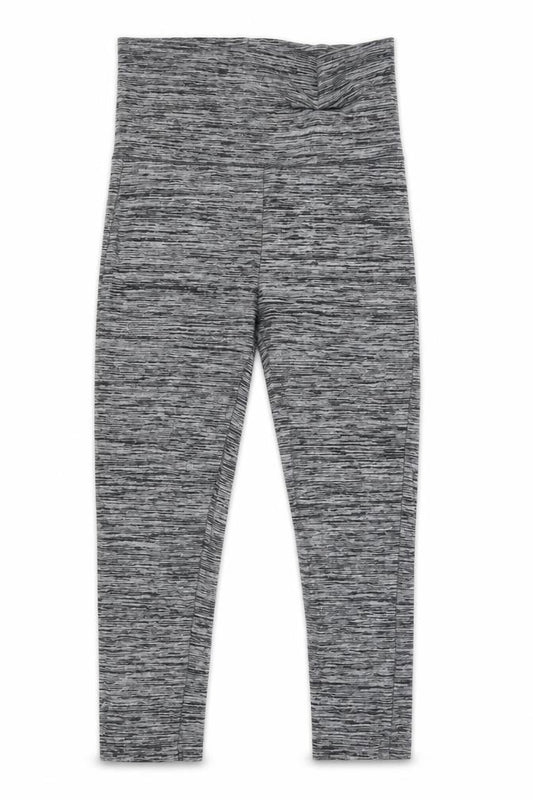 Front view of River Island Grey Leggings, Women, size 10, Cotton Blend