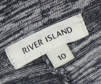 River Island Grey Leggings, Women Size 10, Cotton Blend