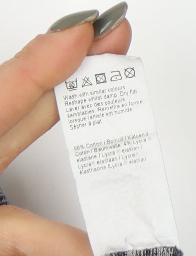 River Island Grey Leggings, Women Size 10, Cotton Blend