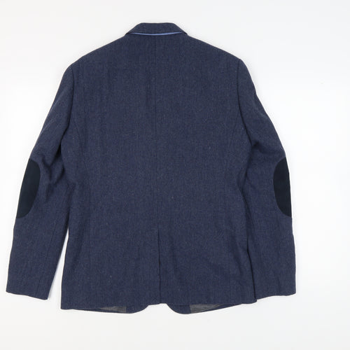 Jack & Jones Men's Blue Blazer Size UK 40 Notch Lapel
