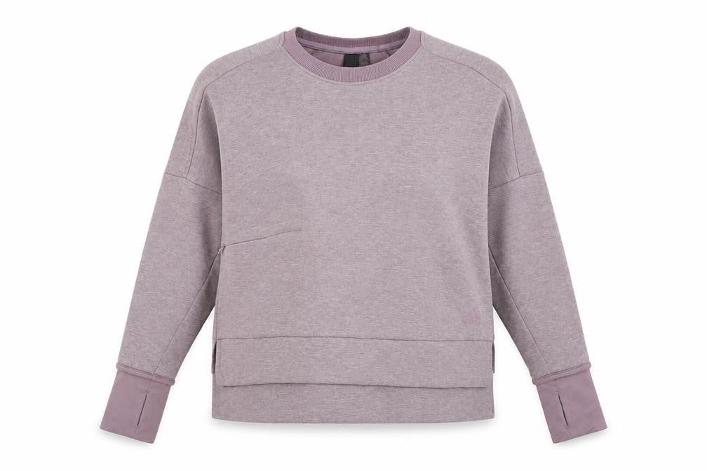 Front view of Adidas Women’s Purple Sweatshirt 2XS