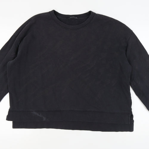 ALLSAINTS Unisex Black Cotton Pullover Sweatshirt Size M
