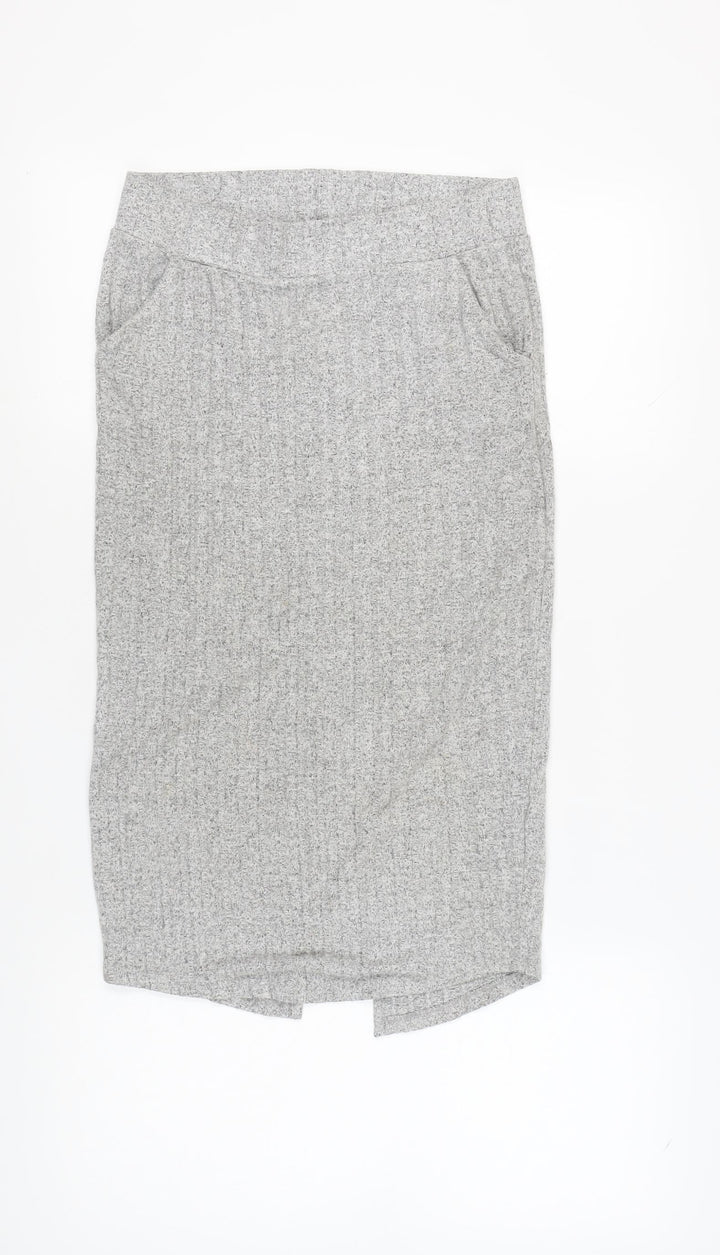 River Island Women's Grey Pencil Skirt Size 12