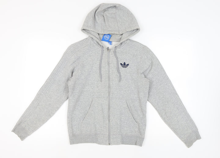 Adidas Unisex Grey Full Zip Hoodie XS - New