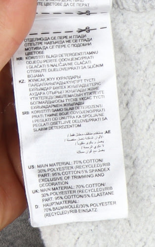 Adidas Unisex Grey Pullover Sweatshirt L Logo Casual