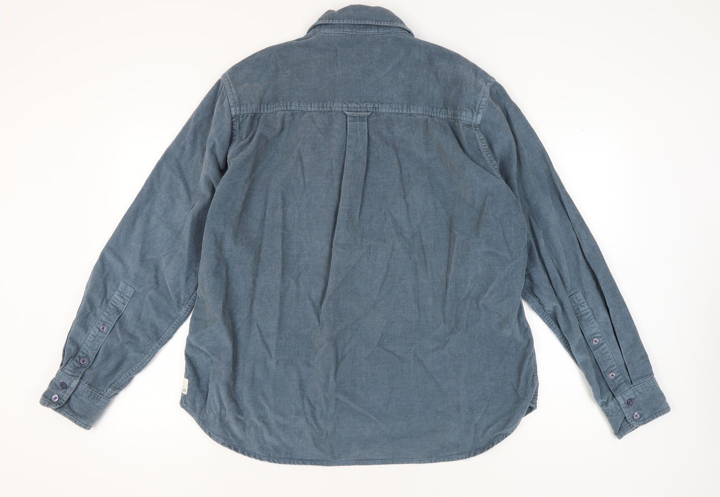 Seasalt Maritime Blue Corduroy Shirt XL Men's Casual