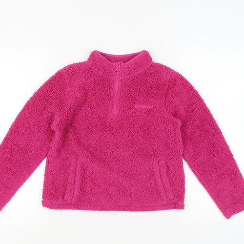 Peter Storm Girls Pink Fleece Pullover Sweatshirt 11-12 Years