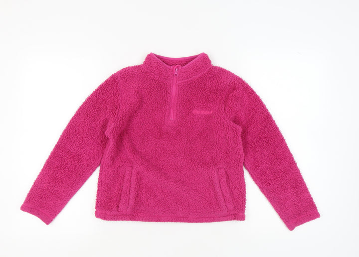 Peter Storm Girls Pink Fleece Pullover Sweatshirt 11-12 Years