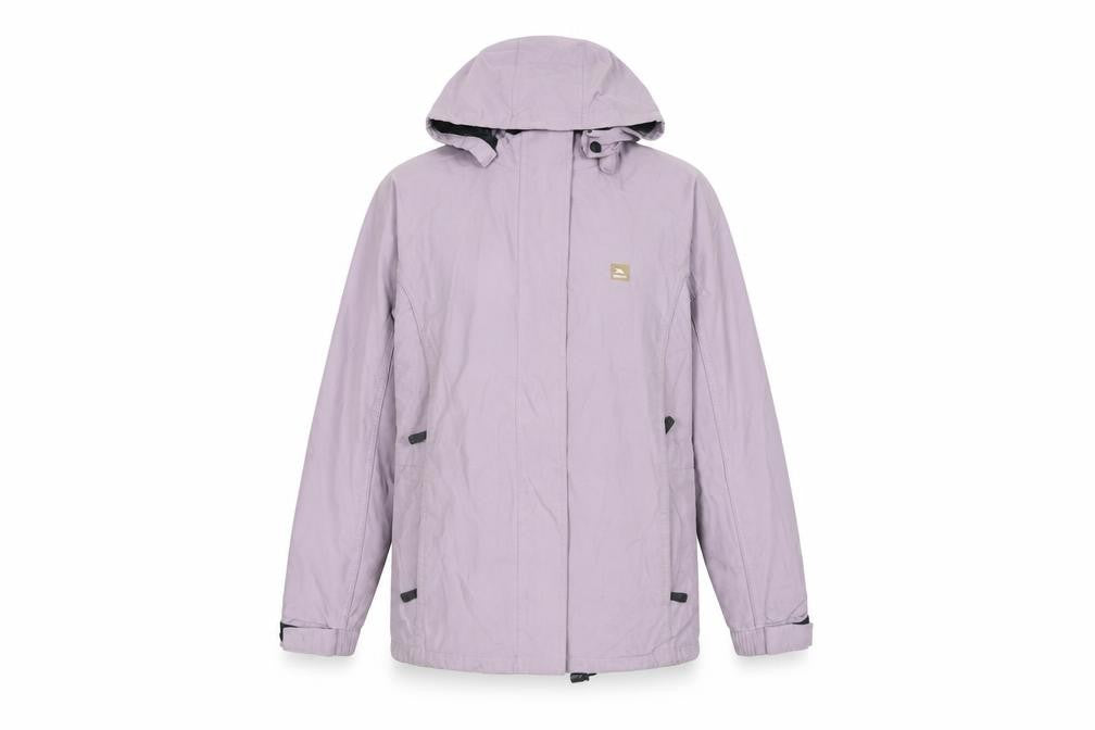 Front view of Trespass Women's Purple Anorak Jacket L Waterproof
