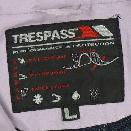 Trespass Women's Purple Anorak Jacket L Waterproof
