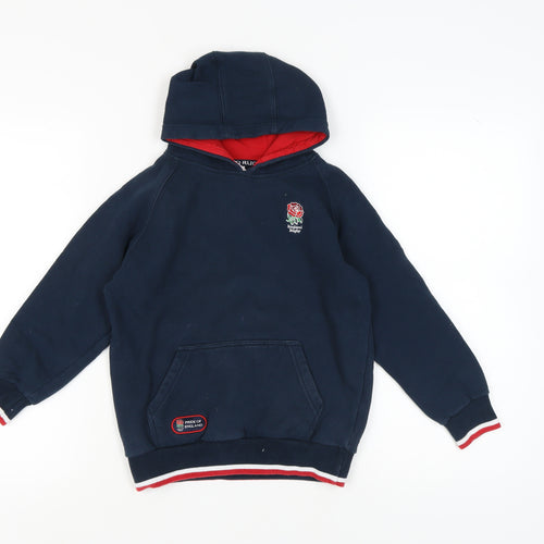 Pride of England Girls Blue Hoodie 9-10 Years, Rugby Sport Style
