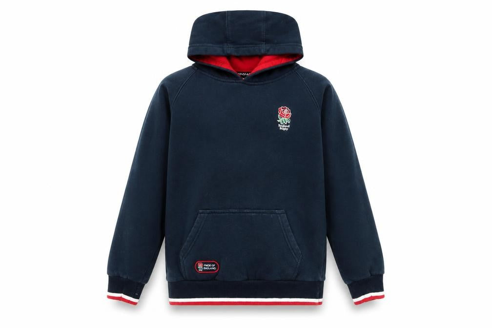 Pride of England Girls Blue Hoodie 9-10 Years, Rugby Sport Style