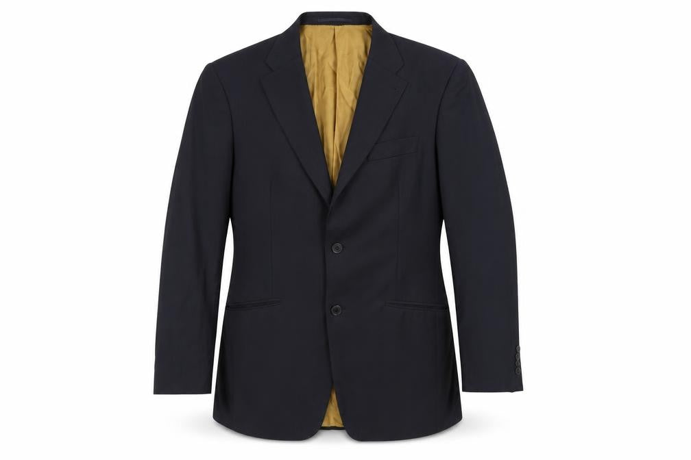Front view of Pierre Cardin Men's Blue Blazer, size 40, Regular Fit