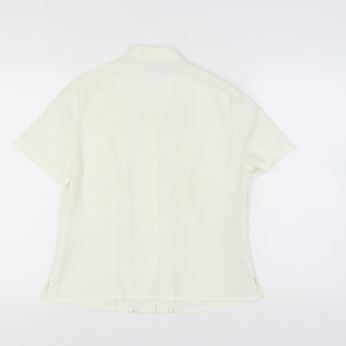 Eastex Women's Ivory Embroidered Blouse Size 10