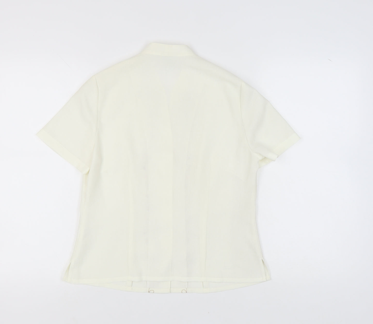 Eastex Women's Ivory Embroidered Blouse Size 10