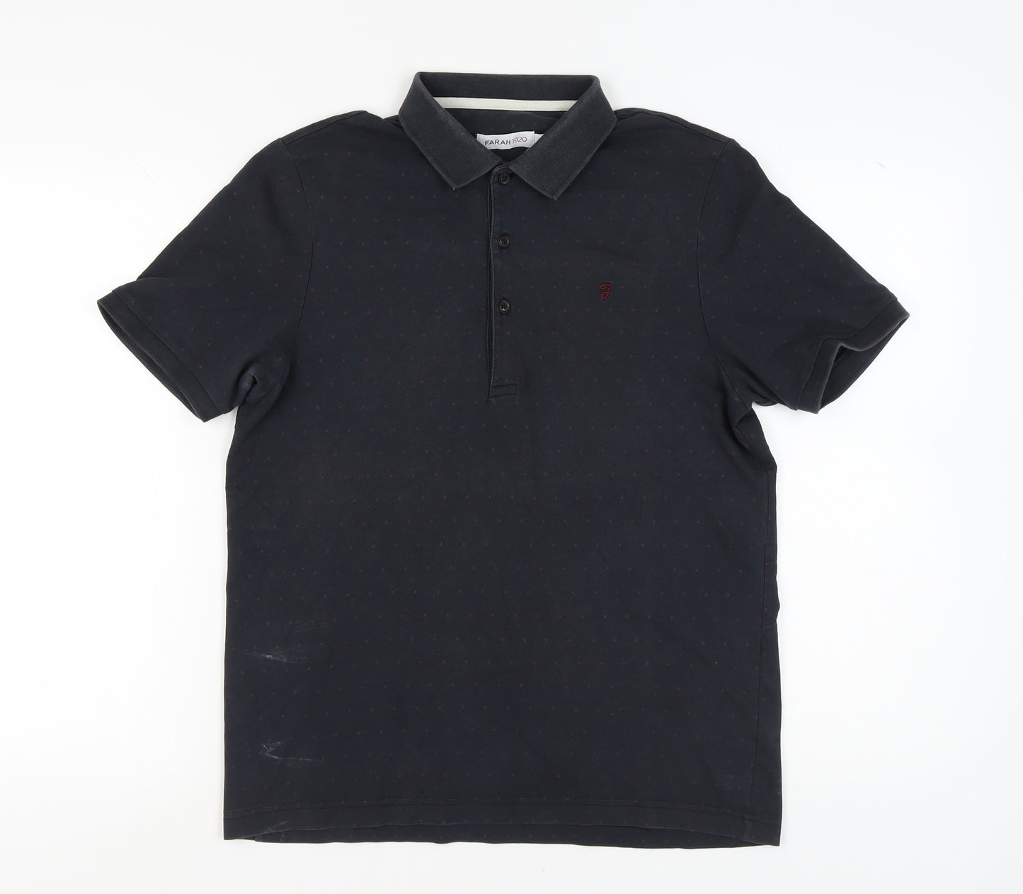Farah Men's Black Polo M Short Sleeve Casual