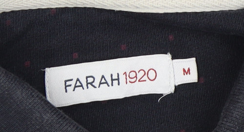 Farah Men's Black Polo M Short Sleeve Casual