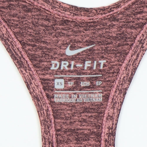 Nike Womens Red Tank Top XS Dri-FIT Athletic
