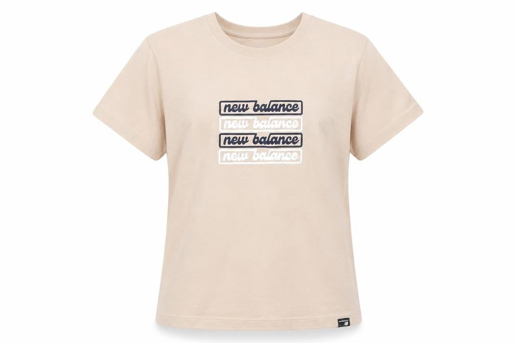 New Balance Women's Beige XL T-Shirt