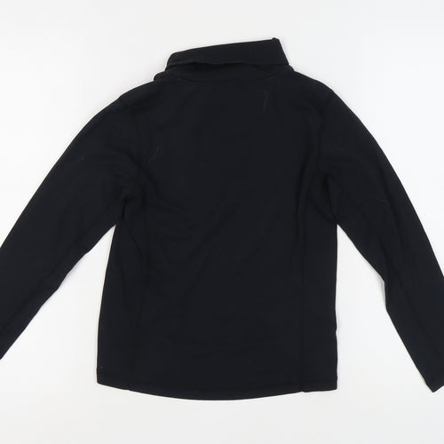 TOG24 Boys Black Long Sleeve Mock Neck Top 9-10 Years