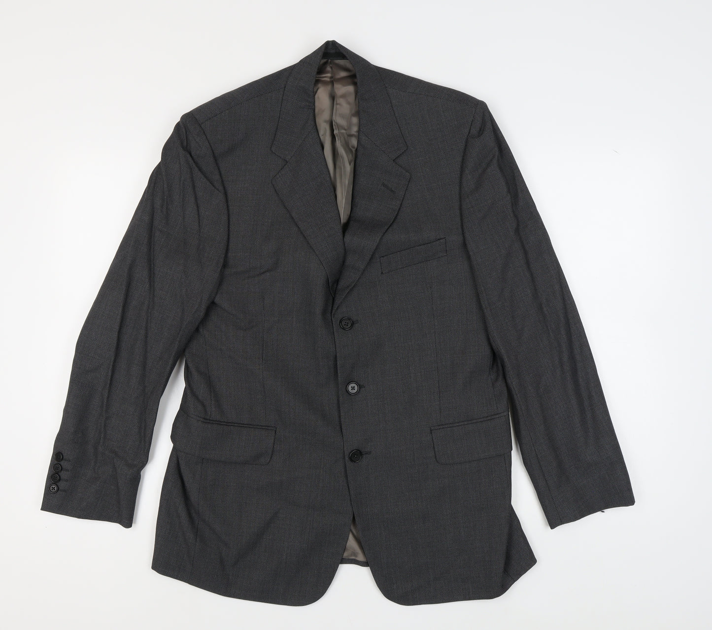 Austin Reed Men's Grey Wool Blazer, Size 40 Regular Fit