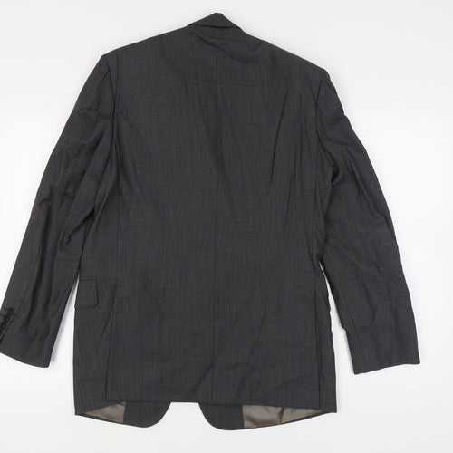 Austin Reed Men's Grey Wool Blazer, Size 40 Regular Fit