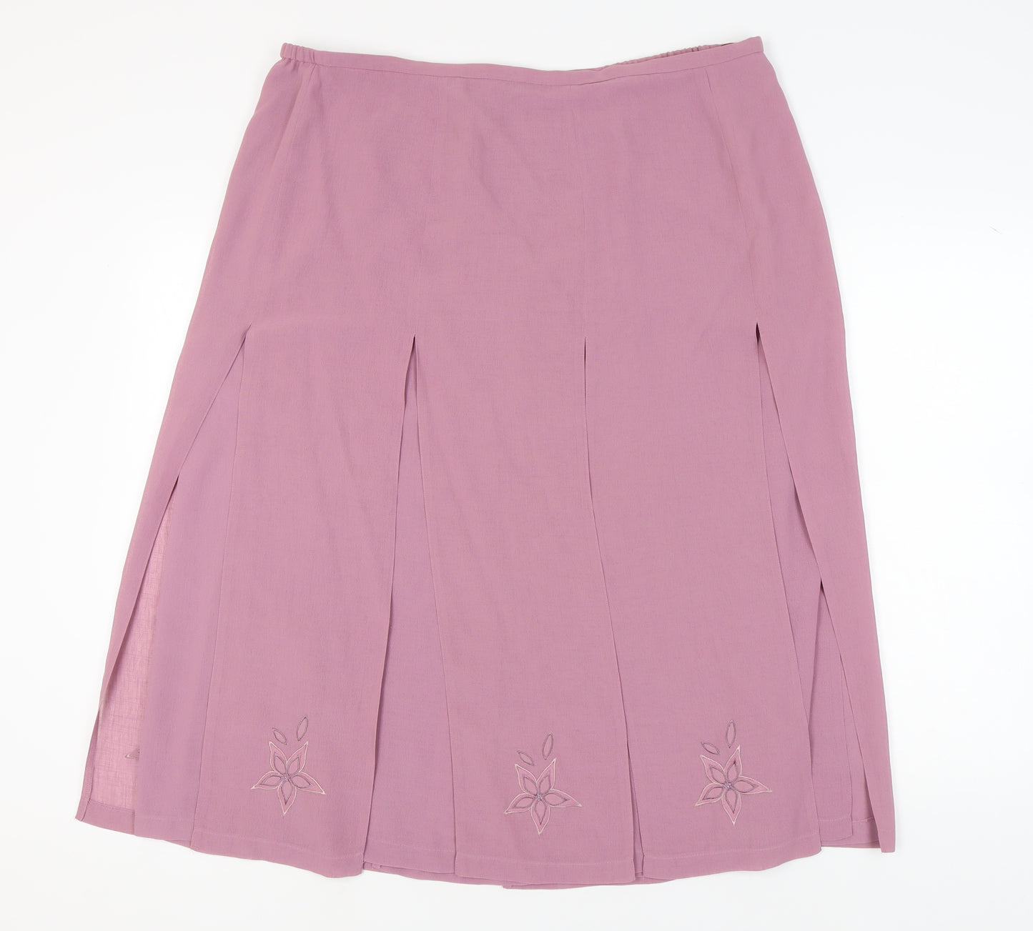 Jacques Vert Women’s Purple Pleated Skirt Size 22