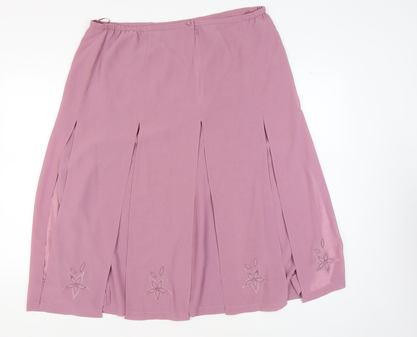 Jacques Vert Women’s Purple Pleated Skirt Size 22