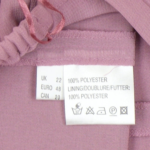 Jacques Vert Women’s Purple Pleated Skirt Size 22