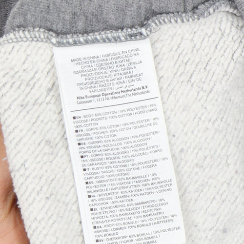 Nike Women's Grey Logo Hoodie XL