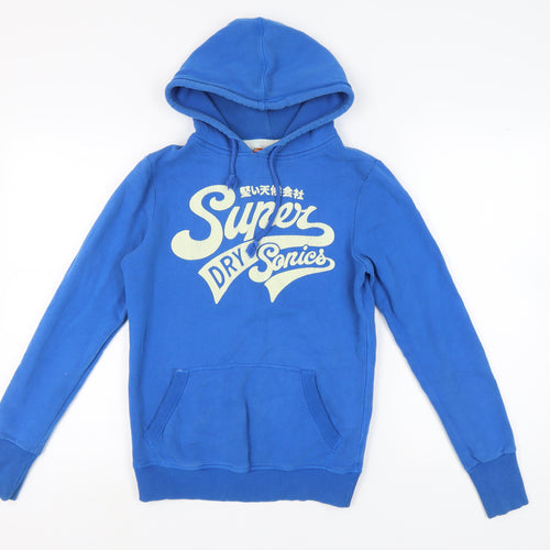 Superdry Men's Blue Pullover Hoodie Size S