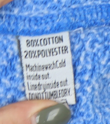 Superdry Men's Blue Pullover Hoodie Size S