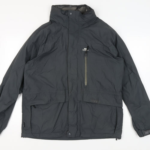 Trespass Men's Black Windbreaker Jacket L
