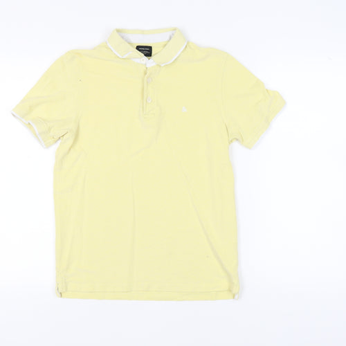Jack & Jones Yellow Men's Polo Shirt - Medium