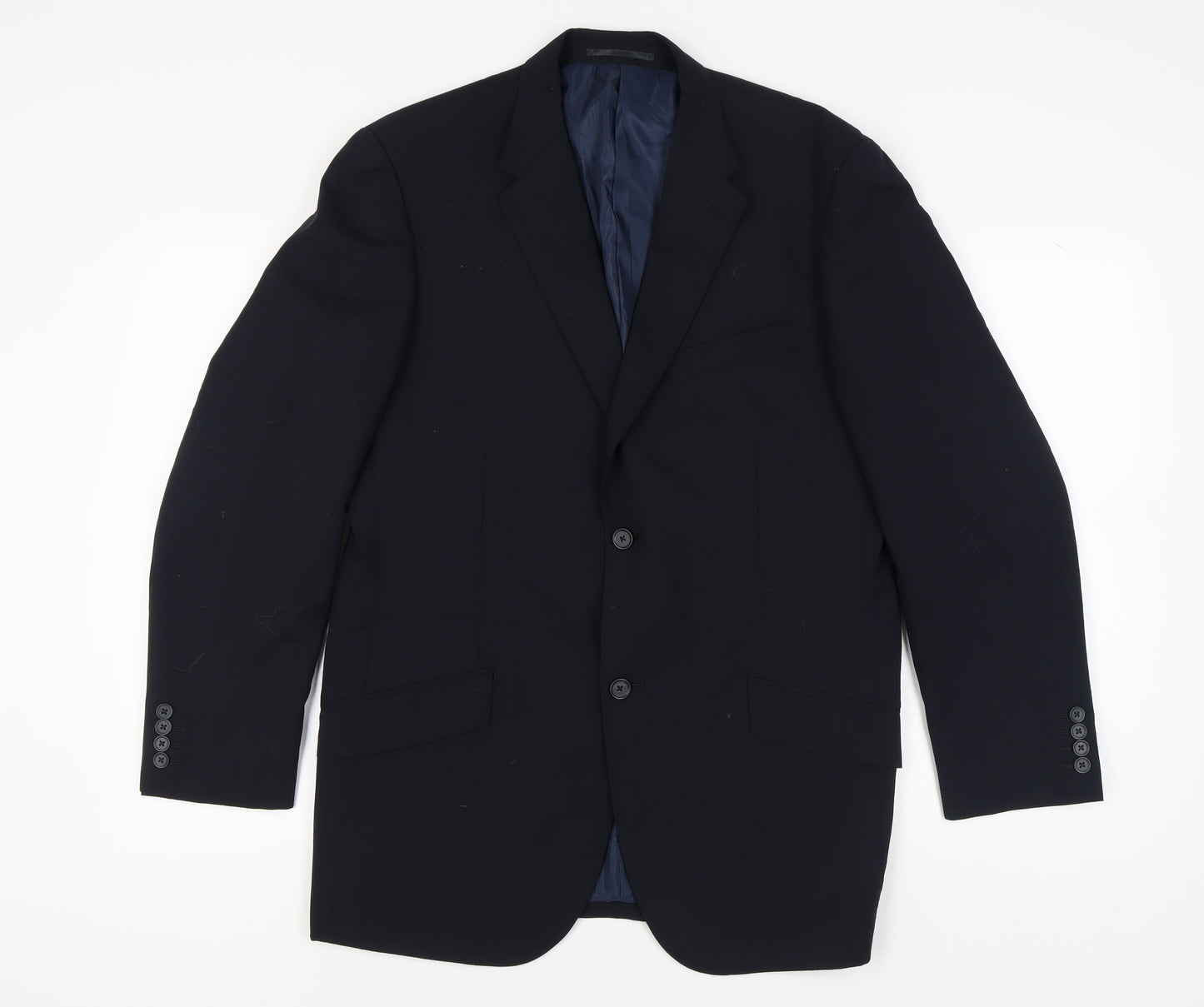 Moss Men's Blue Blazer 42R Regular Fit