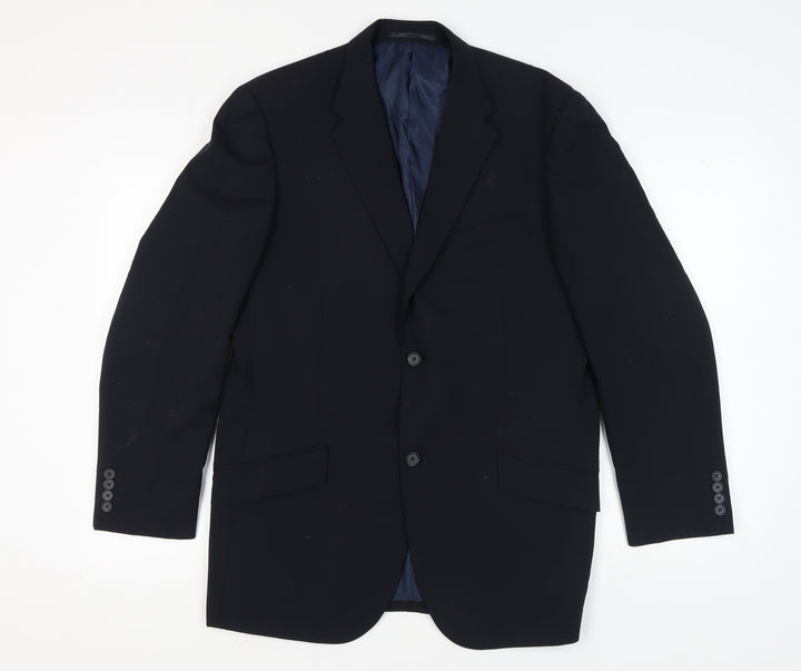 Moss Men's Blue Blazer 42R Regular Fit