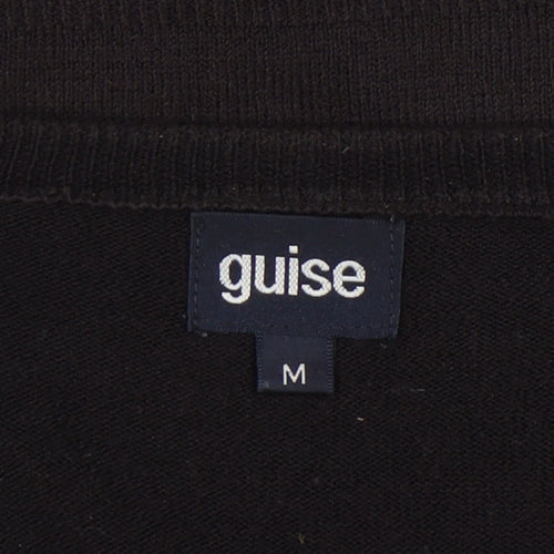 Guise Men's Black V-Neck Pullover Jumper - M