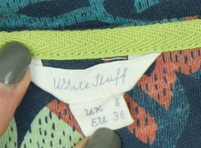 White Stuff Women's Multicoloured Floral Dress Size 8